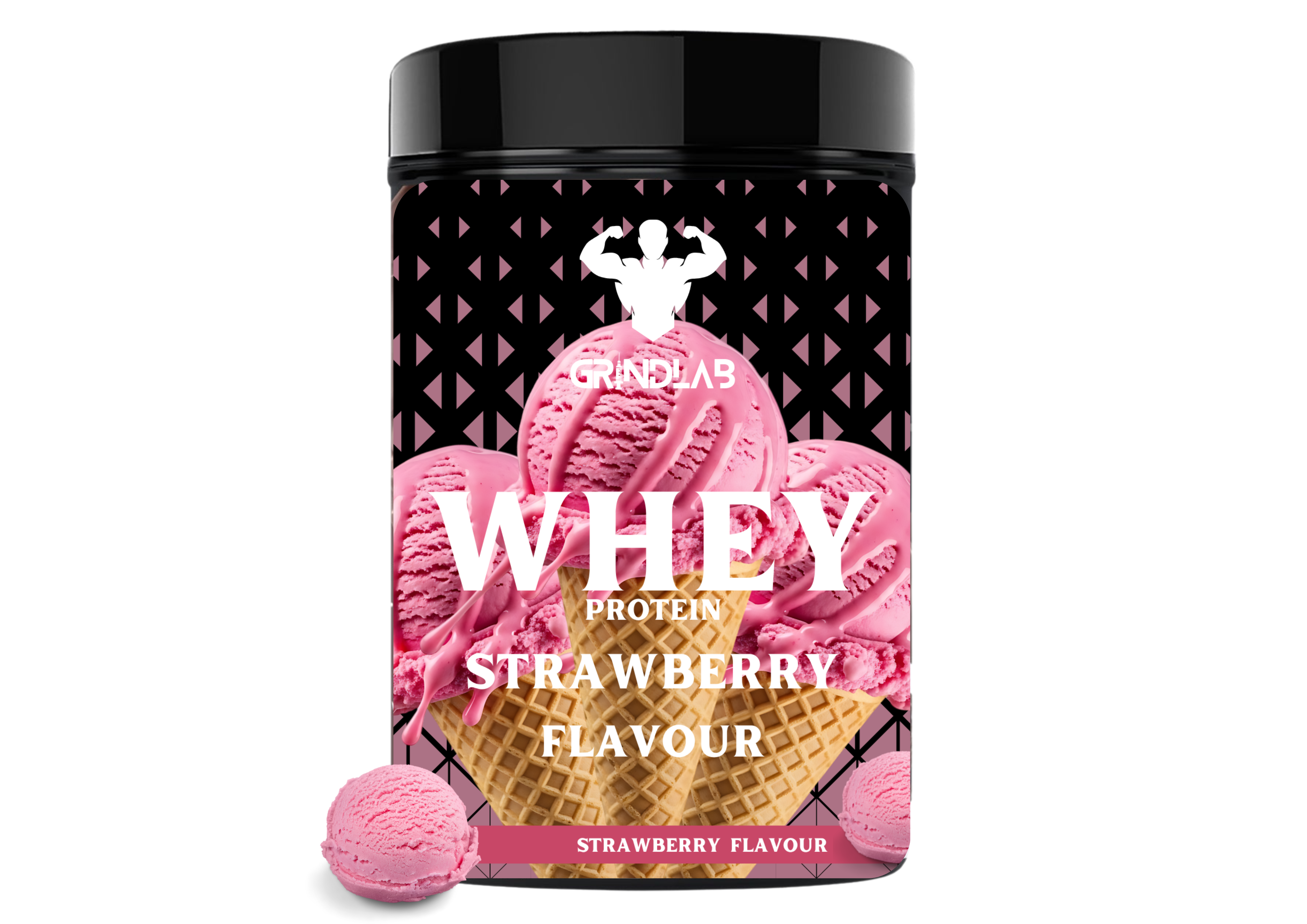 Whey Protein – Strawberry Flavour 500g